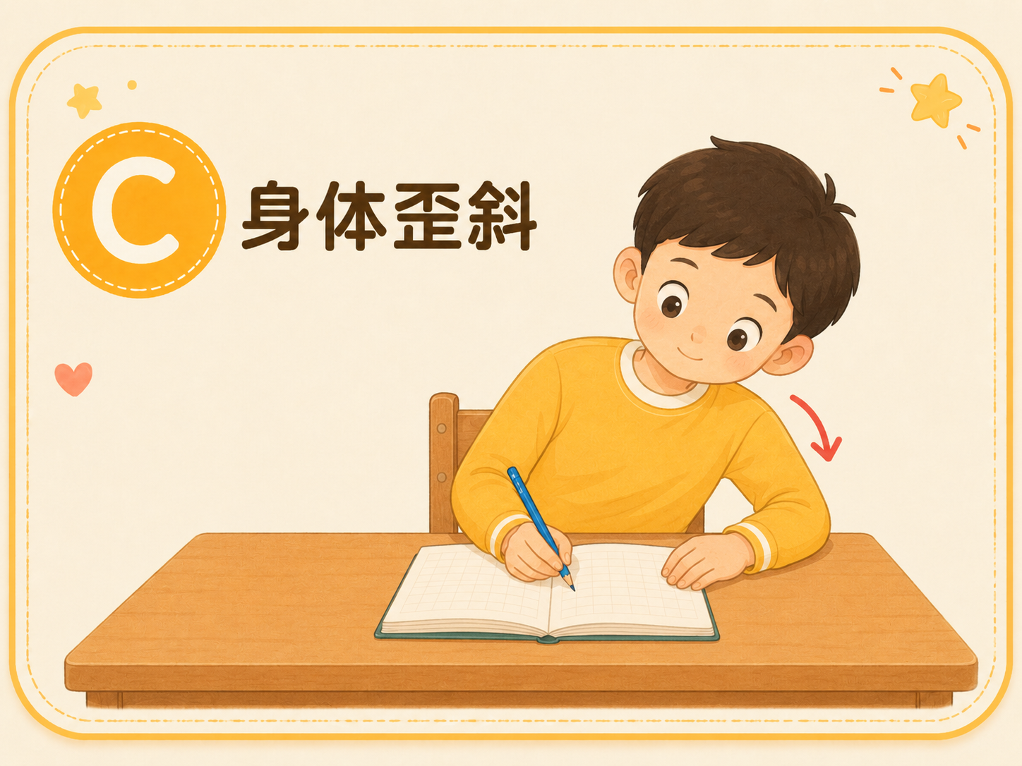 身体歪斜